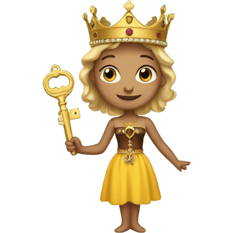 Heidi with crown and key emoji