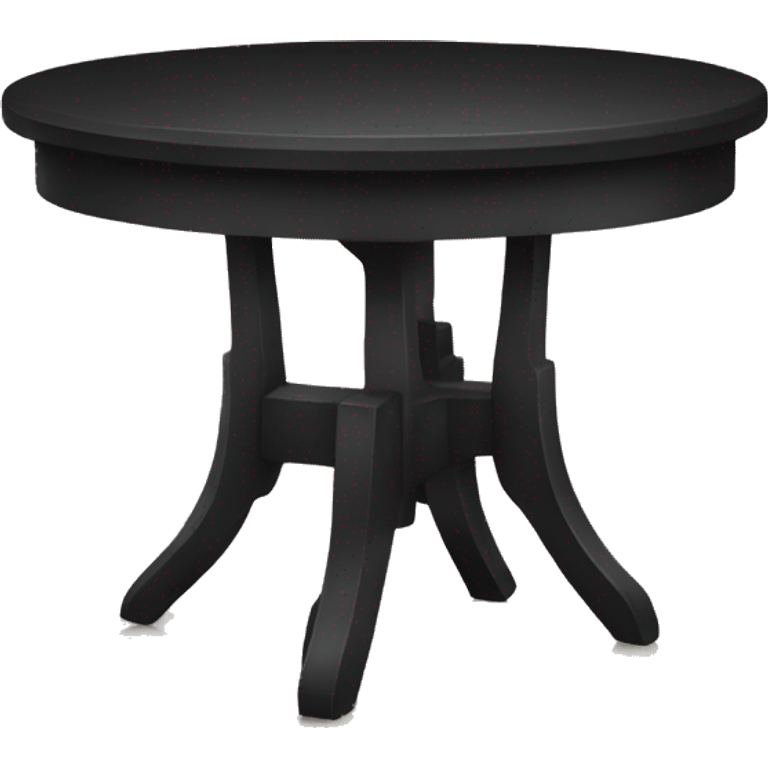 wooden black table emoji