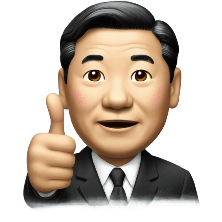 xi jinping thumps up emoji