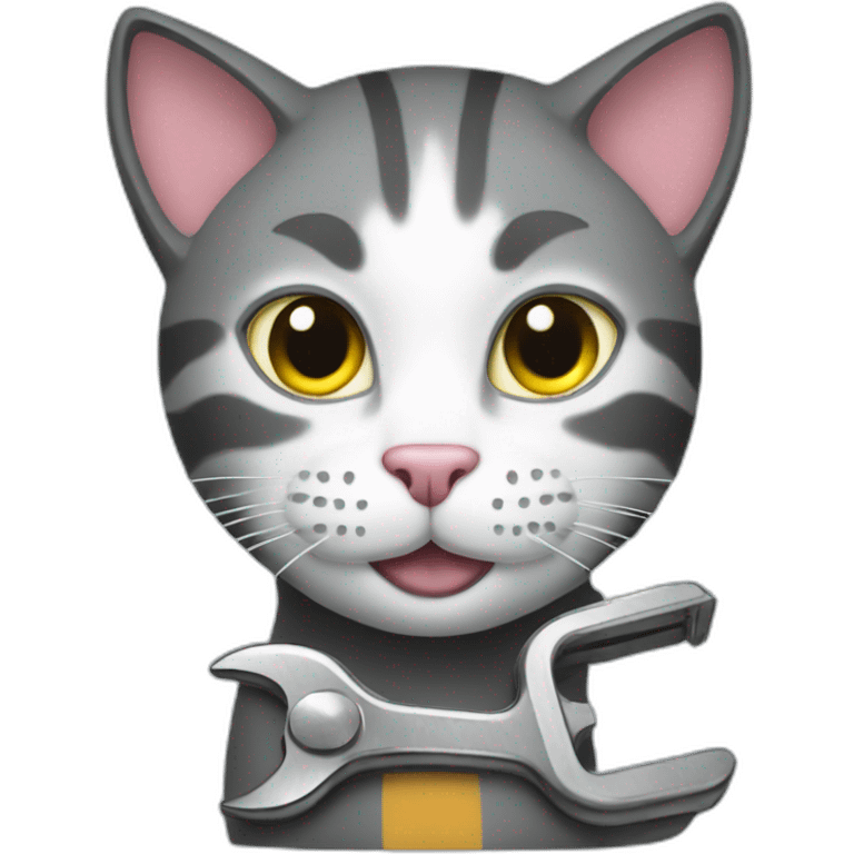 cat with wrench emoji