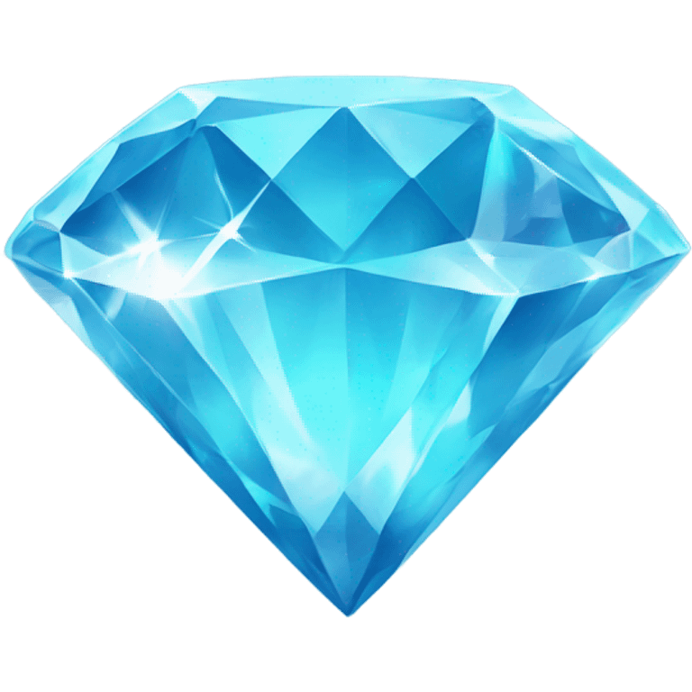 Glowing diamond blue diamond texture  emoji