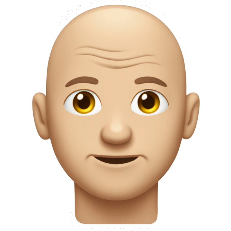 bald man in toilet emoji