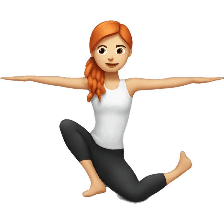 redhear Pilates girl  emoji