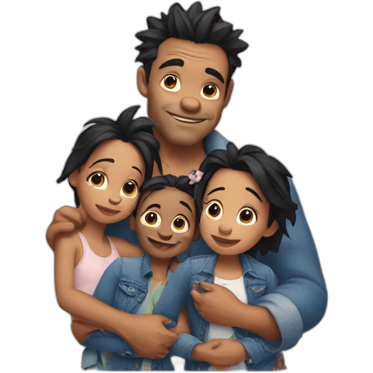 La famille de Stitch emoji