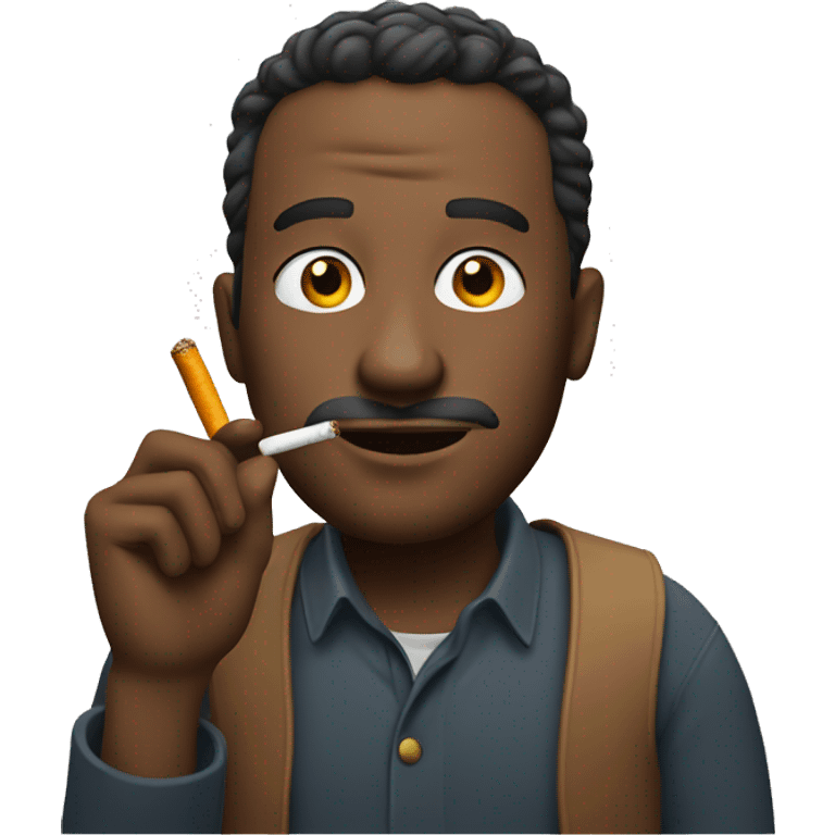 Man with cig emoji