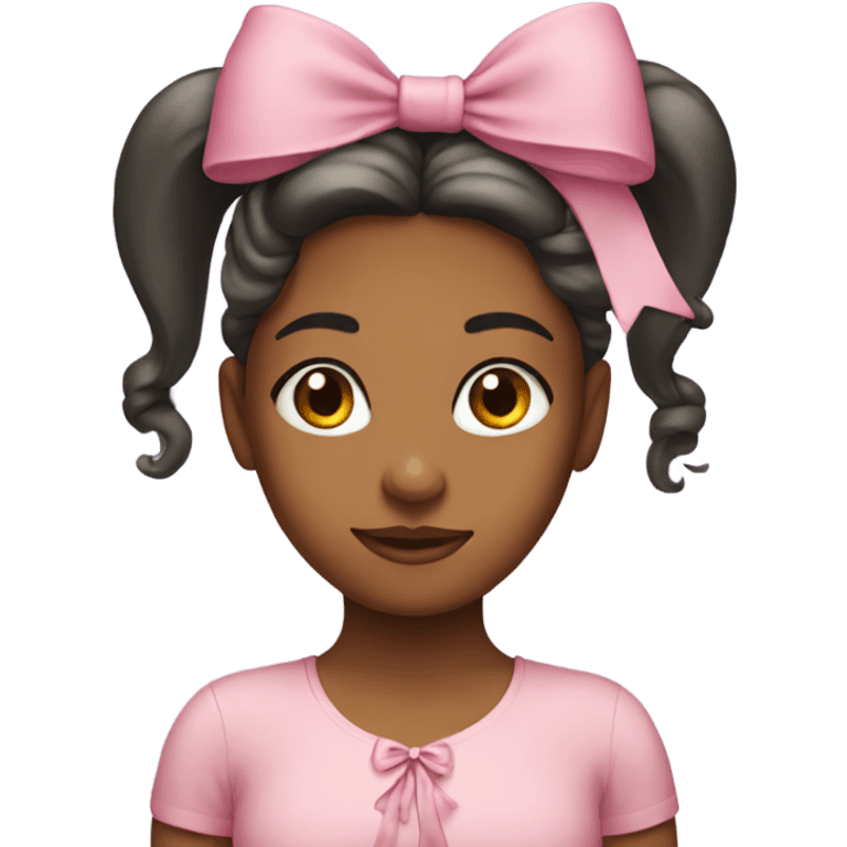 girl with bow in her hair emoji