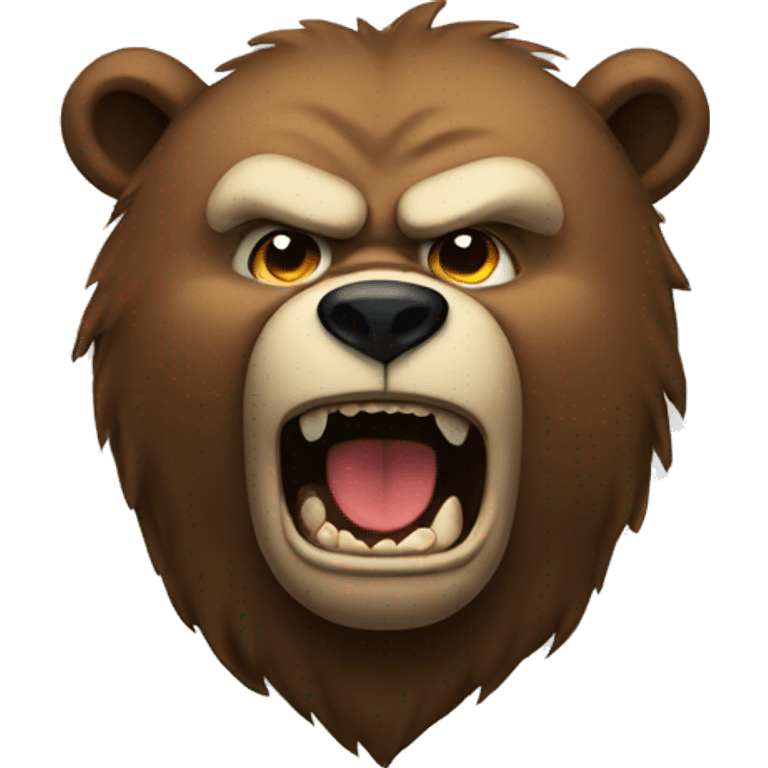 Mad bear emoji