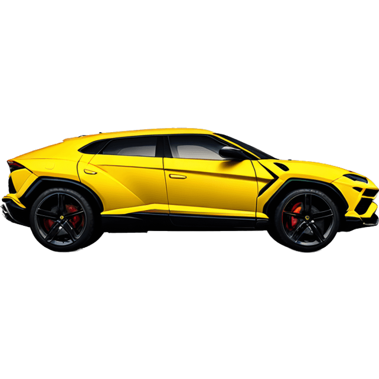 Yellow Lamborghini urus  emoji