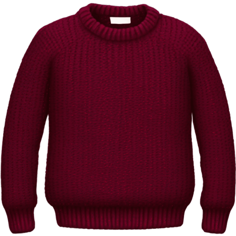 burgundy sweater  emoji