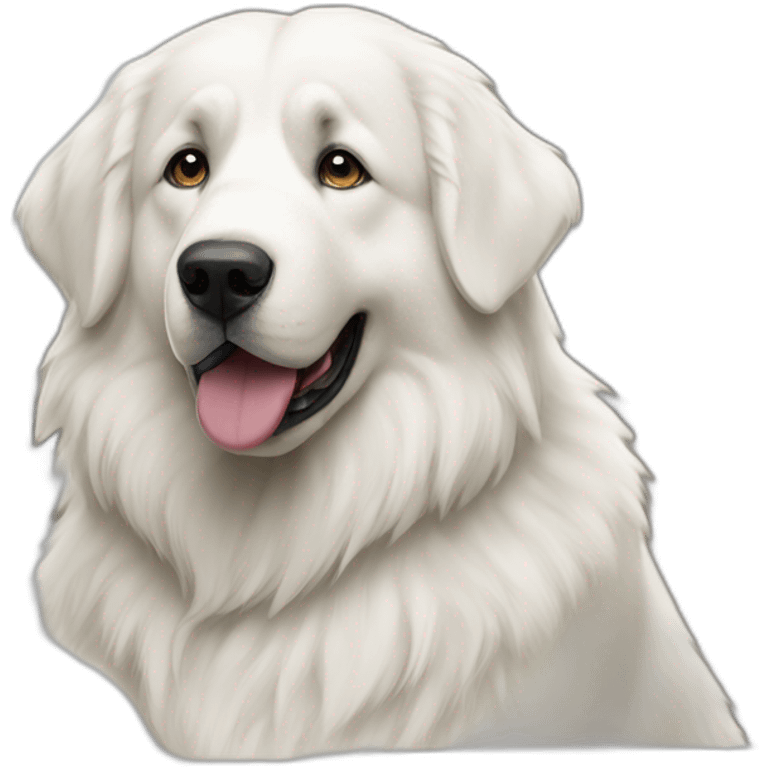 Great Pyrenees dog working emoji