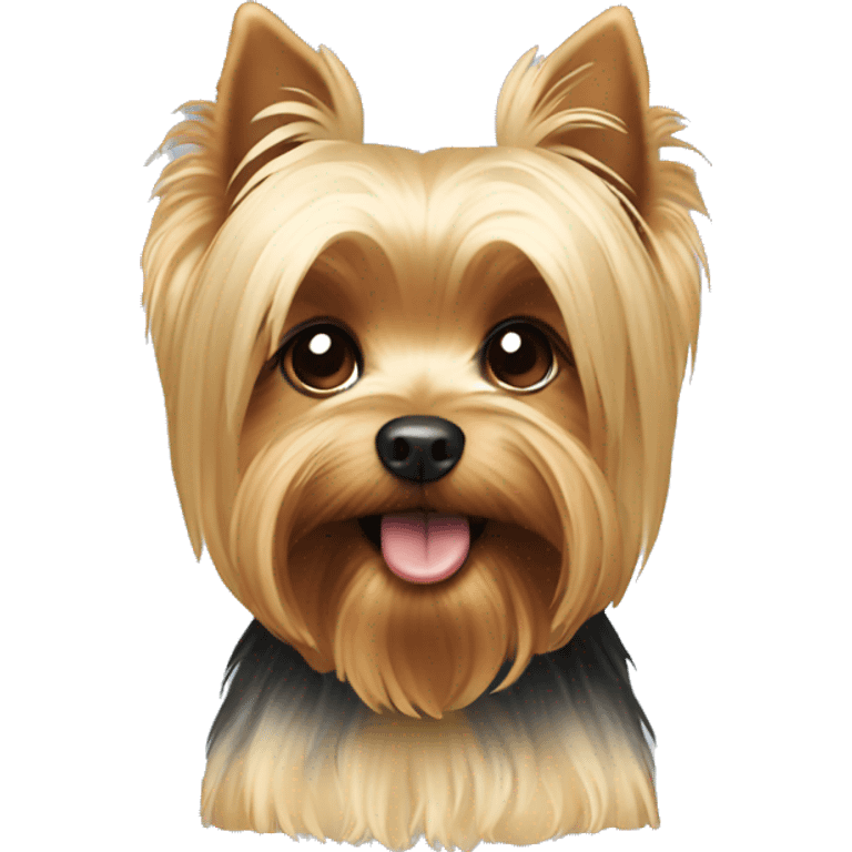 Blonde yorkie emoji