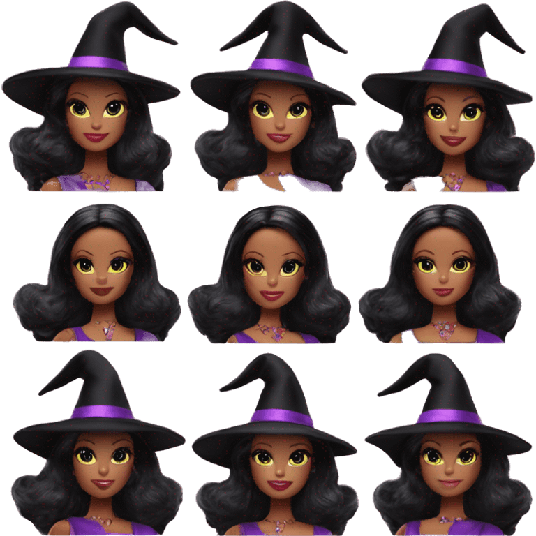 three silkstone Barbie witches enchanted TV series emoji