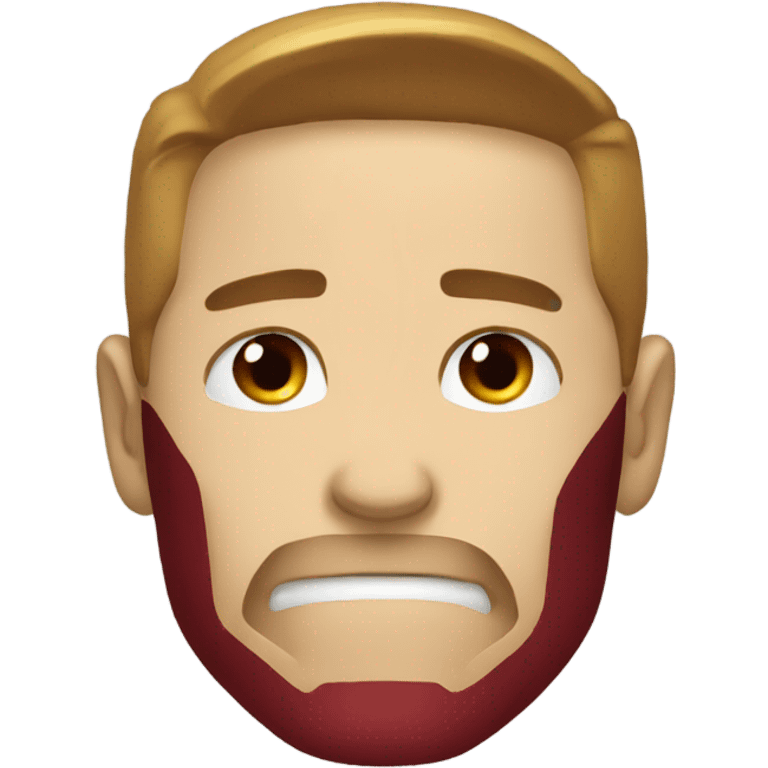 Create an emoji of Ironman crying emoji