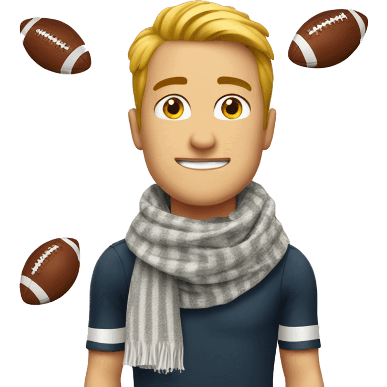 Scarf football fun emoji