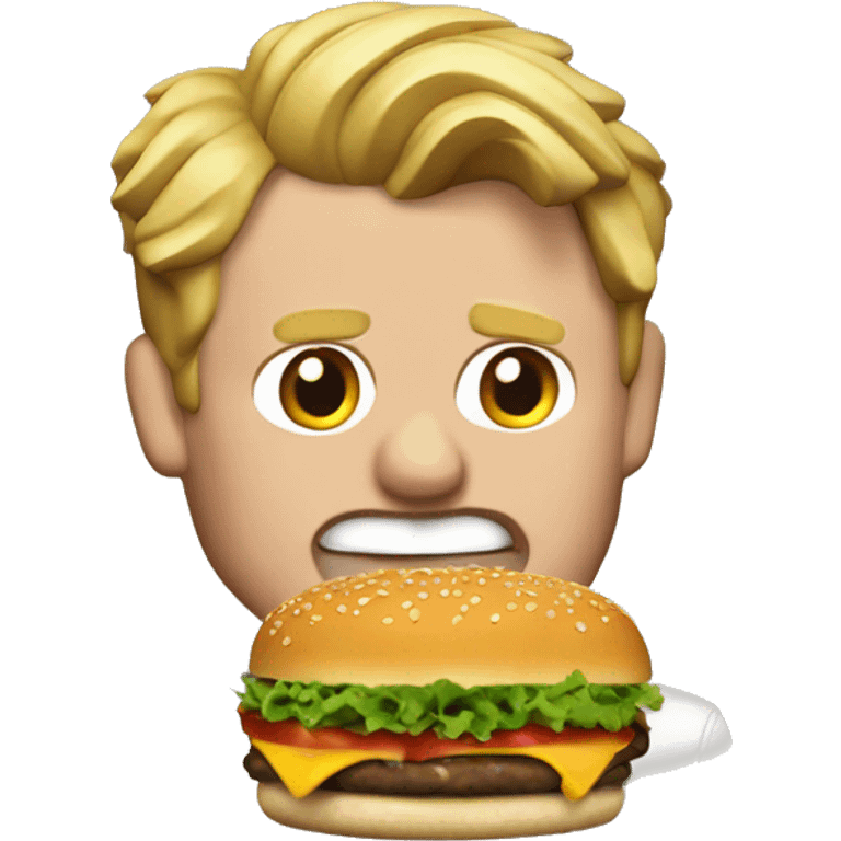 gordon Ramsey eat burger emoji