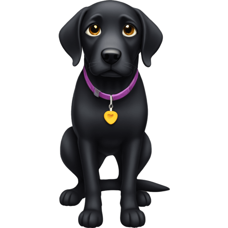 Black lab emoji