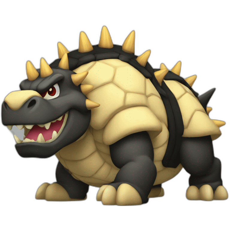 black bowser emoji