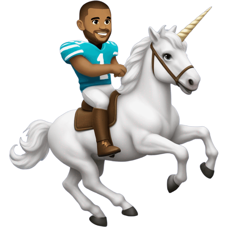 Dak Prescott riding a unicorn  emoji