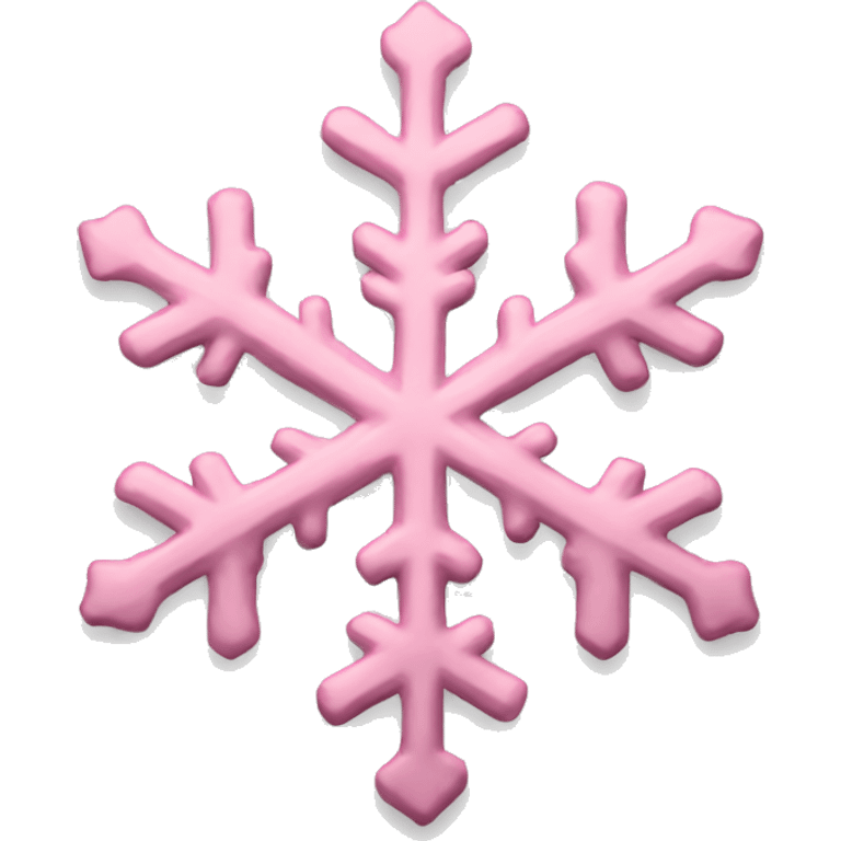 pastel pink snowflake  emoji