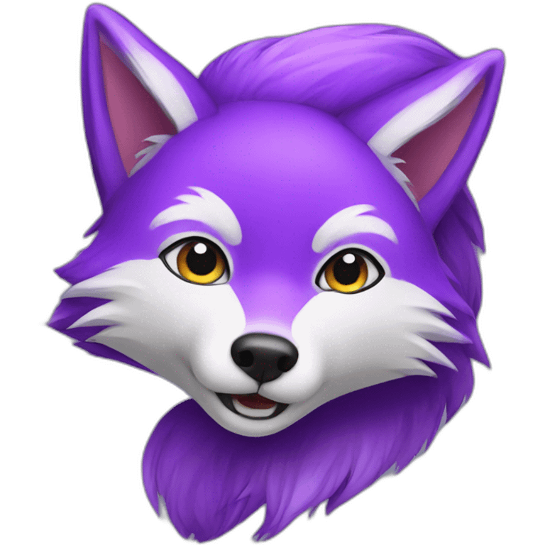 purple fox emoji