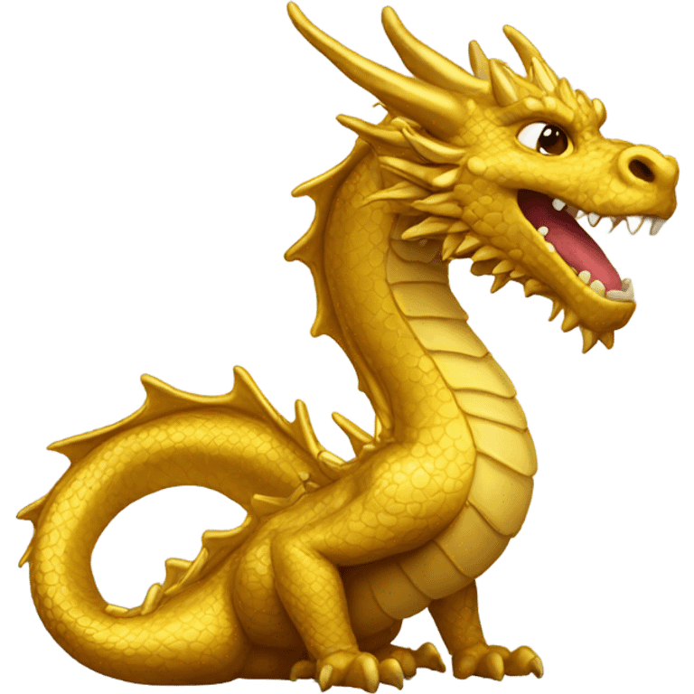 Gold dragon emoji