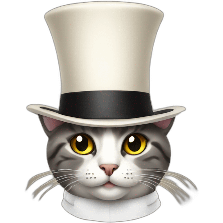 cat with a top hat emoji