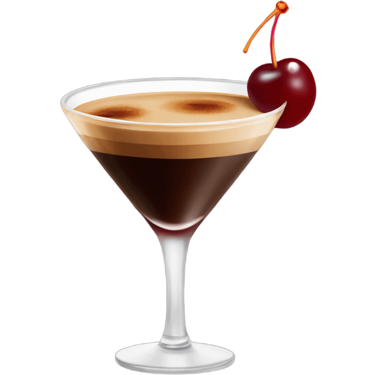 Cherry espresso martini emoji