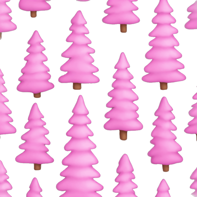 Pink Christmas tree emoji