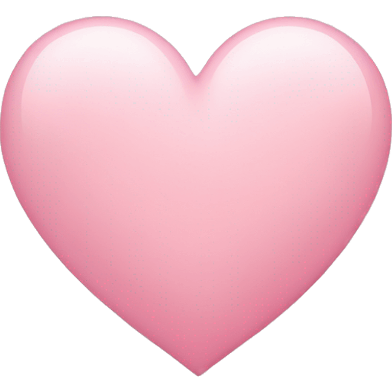 Cute light pink heart emoji