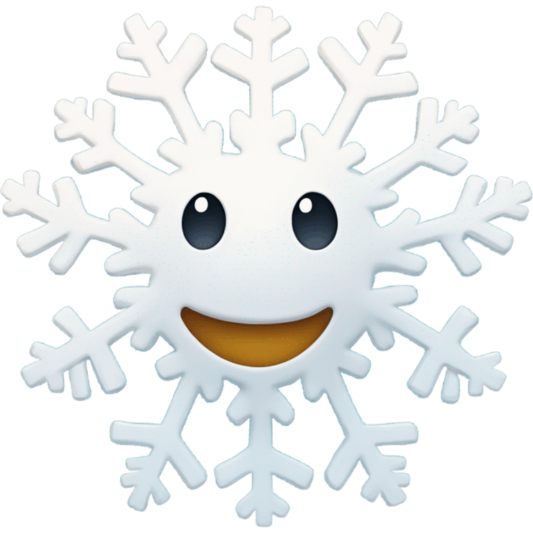 Laughing snowflake emoji