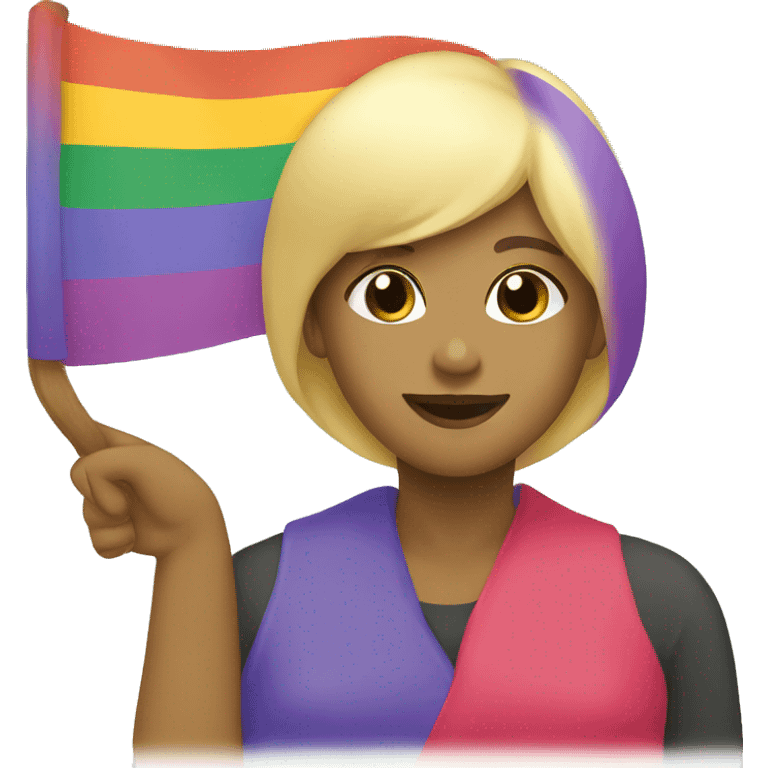 Lesbian Pride Flag emoji