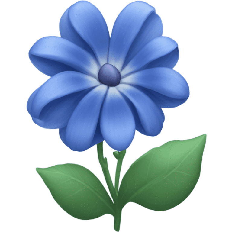 Blue bloom emoji