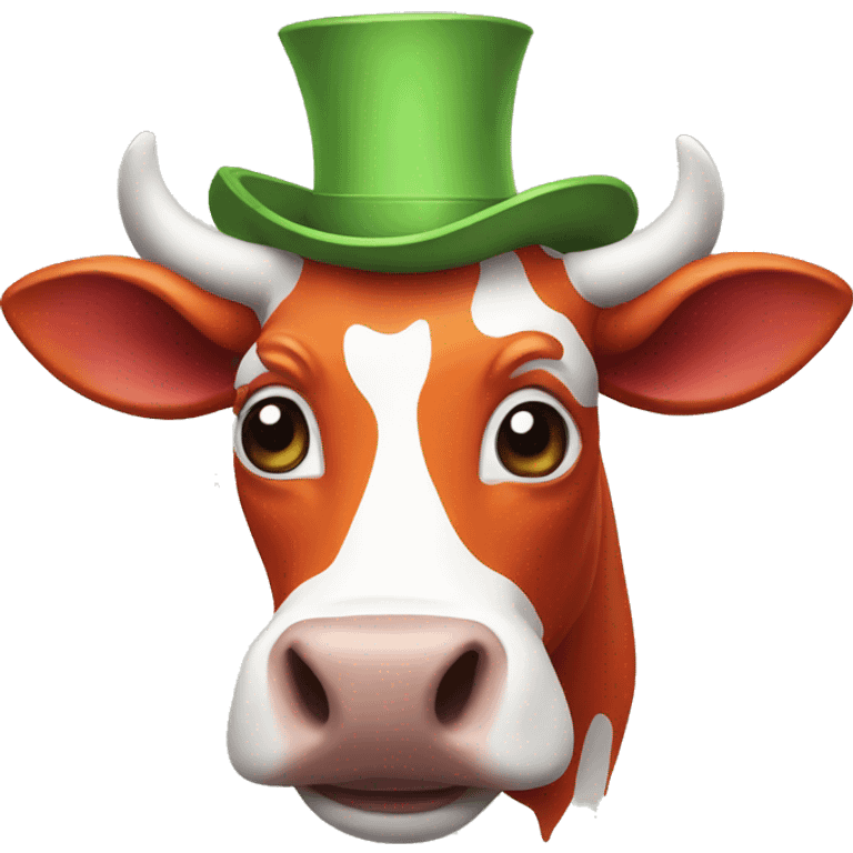 Clown cow emoji