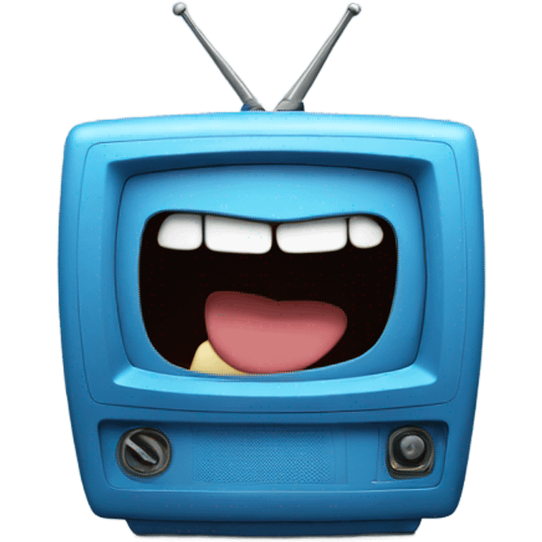 BLUE tv laughing emoji