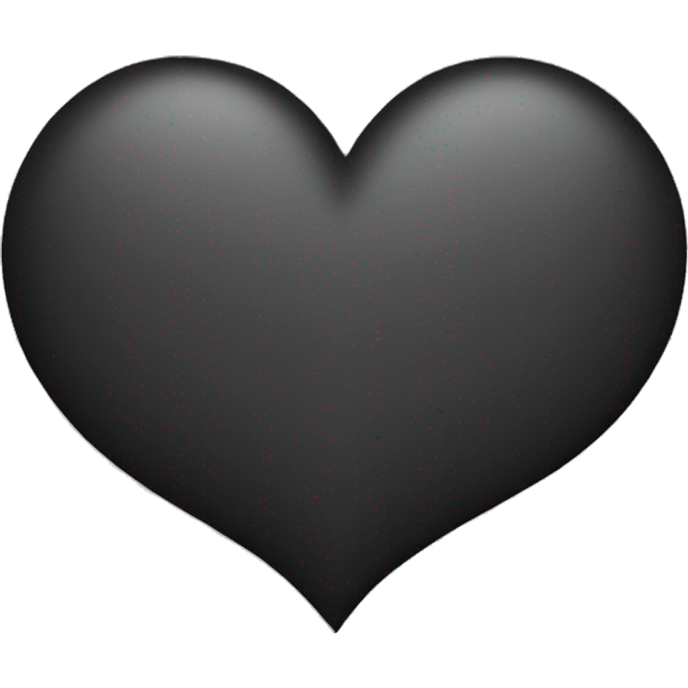 A heart outline with black colour emoji