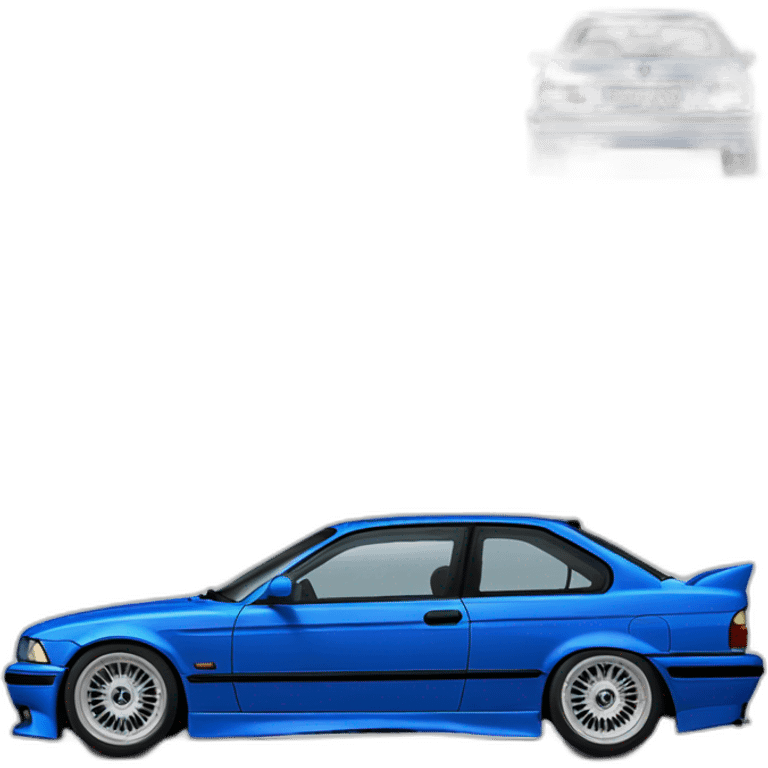 Bmw e36 316i compact bleu emoji