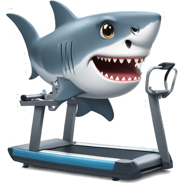 shark at the gym emoji