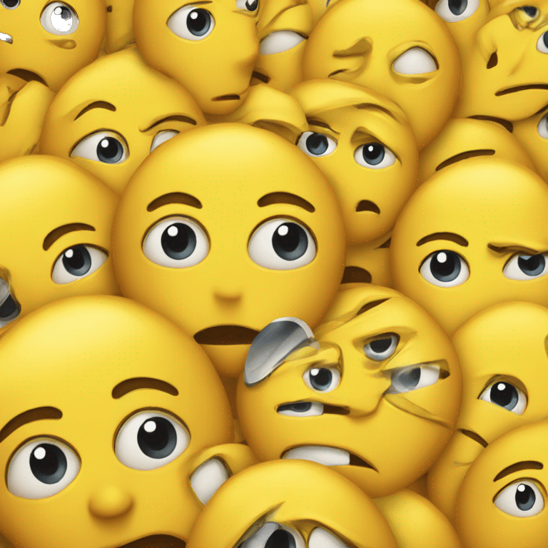 yellow emoji side-eye suspicious looking emoji