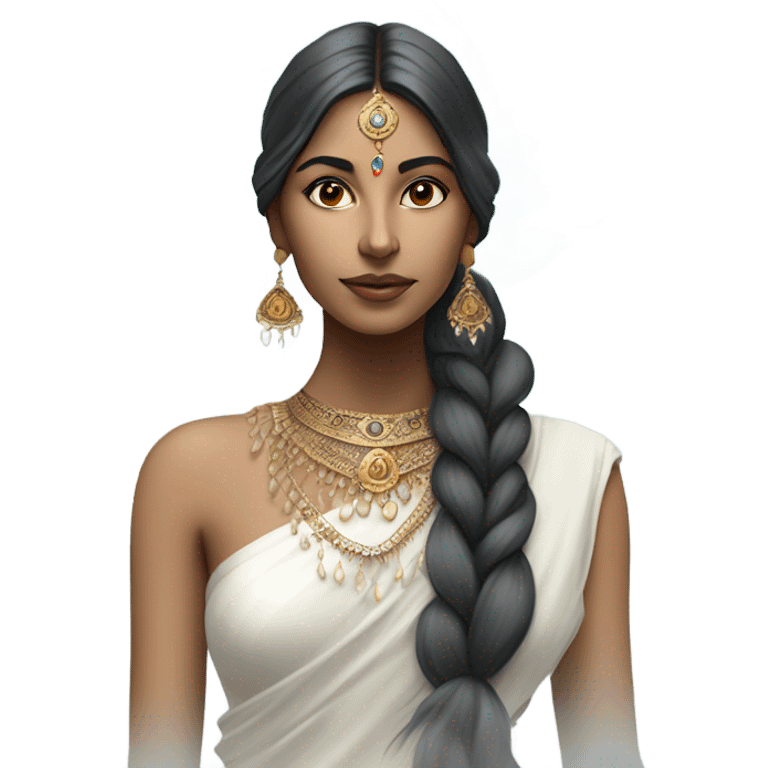 vaporware color indian woman emoji