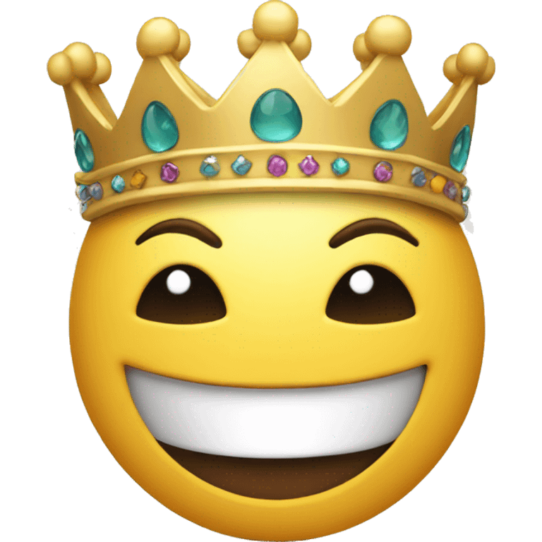 smiling face in crown emoji