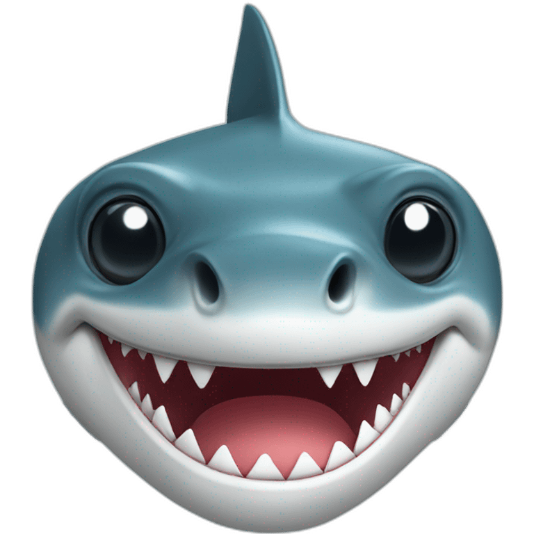 Shark wearing sunglass emoji