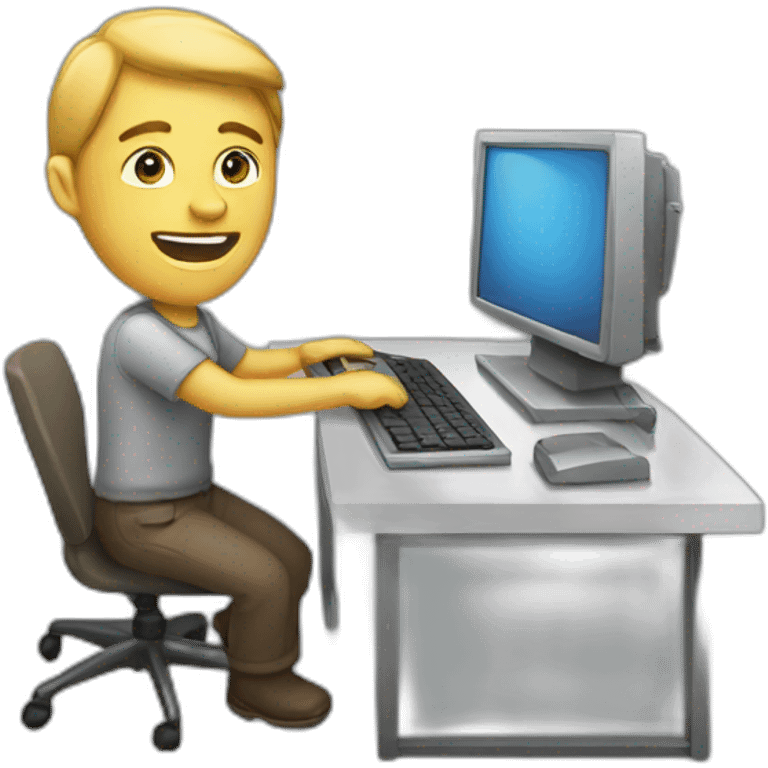 work on the computer emoji