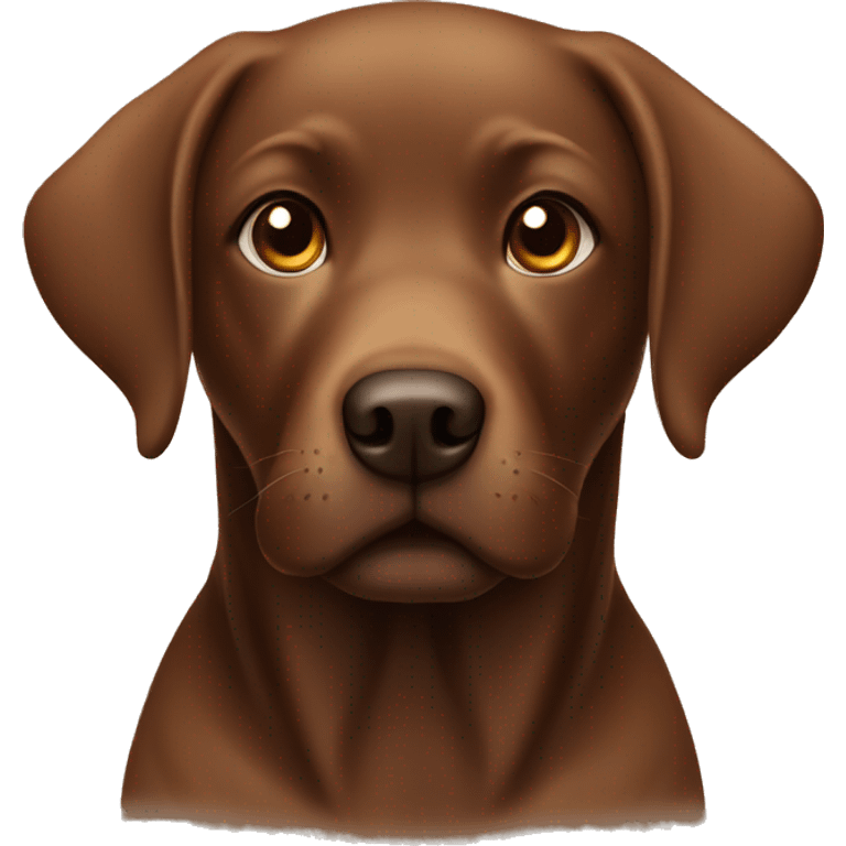 Brown Labrador cute emoji