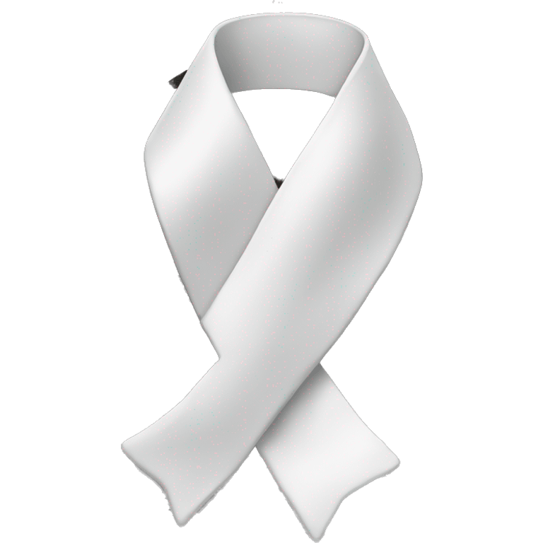 White ribbon emoji