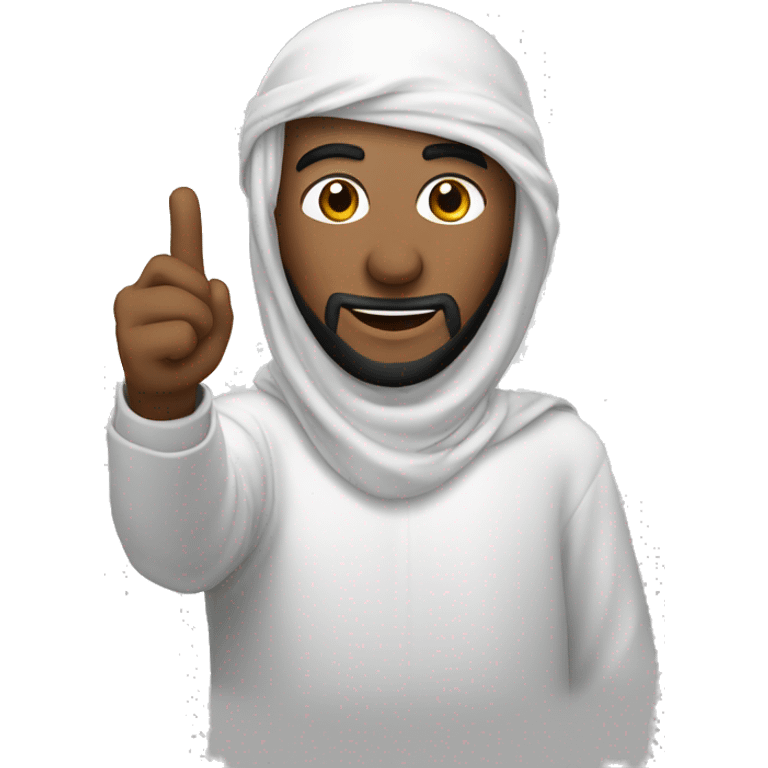 Personne qui se prend En selfi avec un keffieh emoji