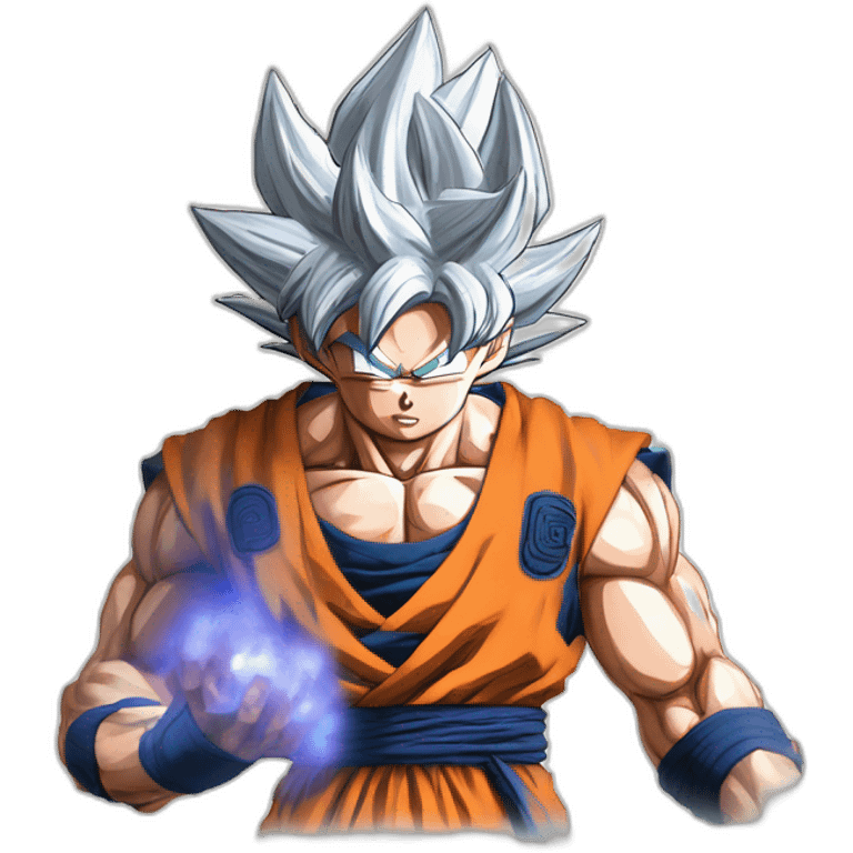 son goku in ultra instinct emoji