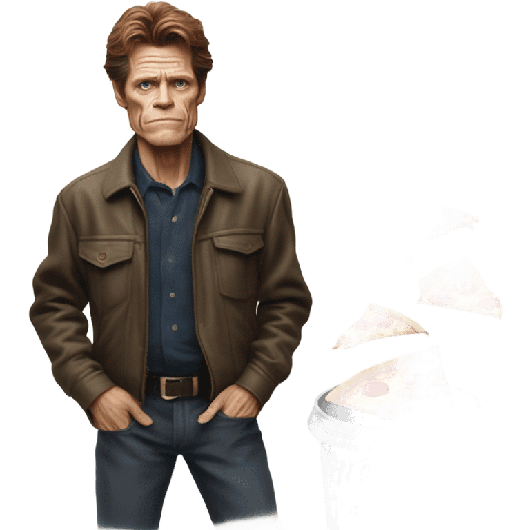 Willem dafoe eating garbage emoji