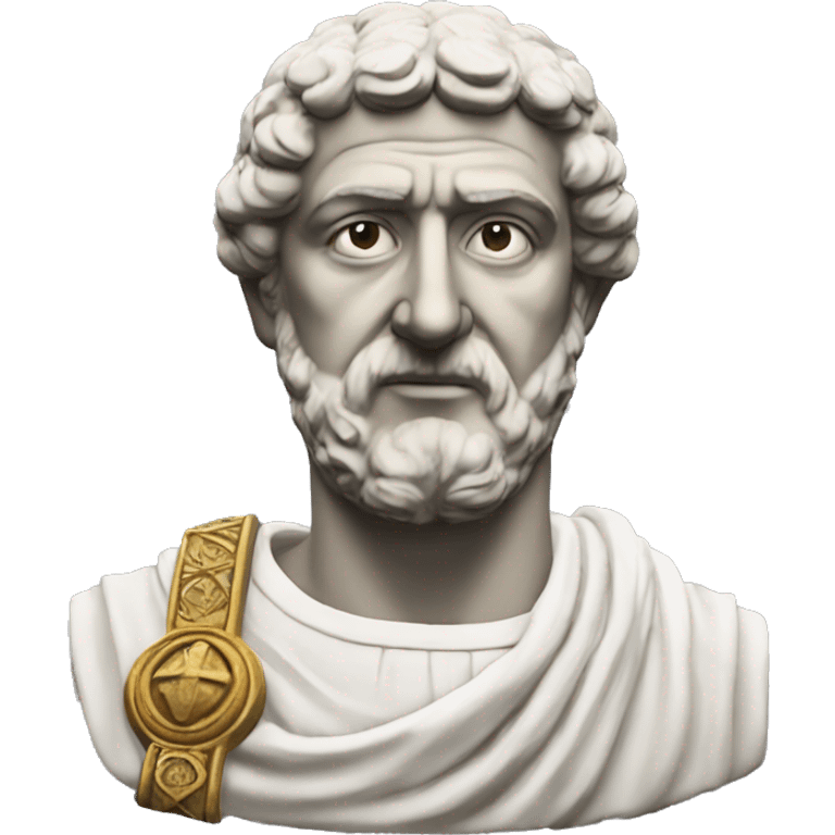 a bust of the 7th century byzantine emperor Maurice  emoji