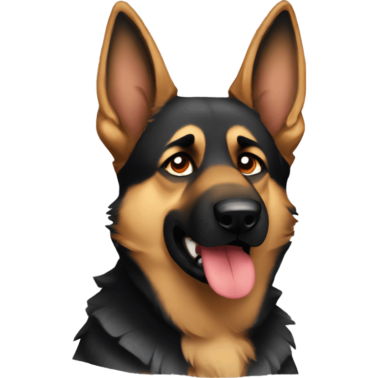 German Shepard angry emoji