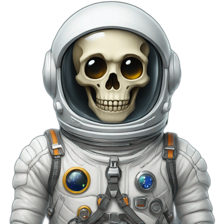 skeleton astronaut emoji